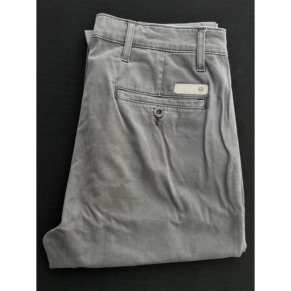AG Adriano Goldschmied KULLEN Slim Trouser Grey Chino Pants 32X32 NWOT - Picture 3 of 11